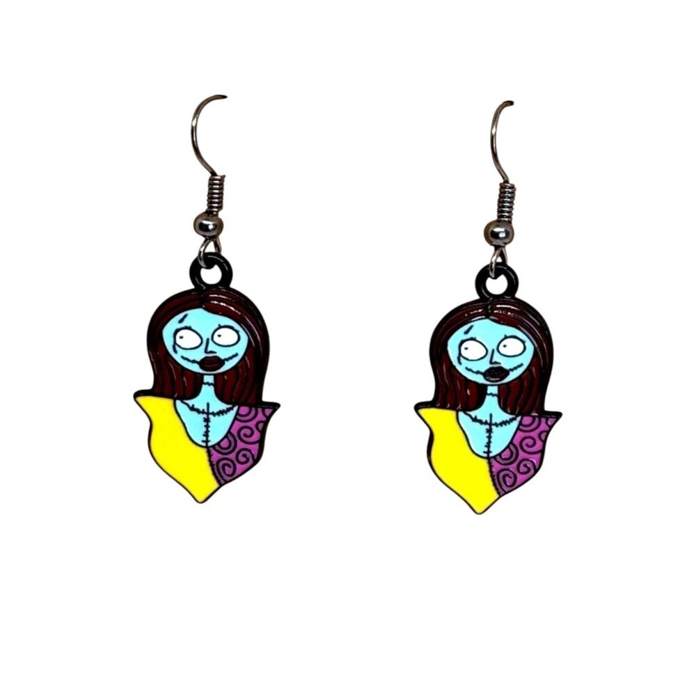 Halloween Enamel Sally Earrings #2026 - Picture 1 of 4